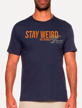 Camiseta Von der Volke Masculina Origineel Stay Weird Azul Marinho