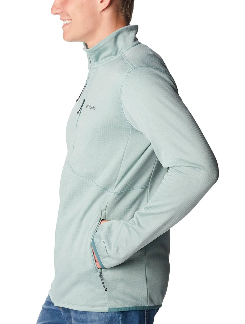 Jaqueta Columbia Fleece Park View Full Zip Verde Claro