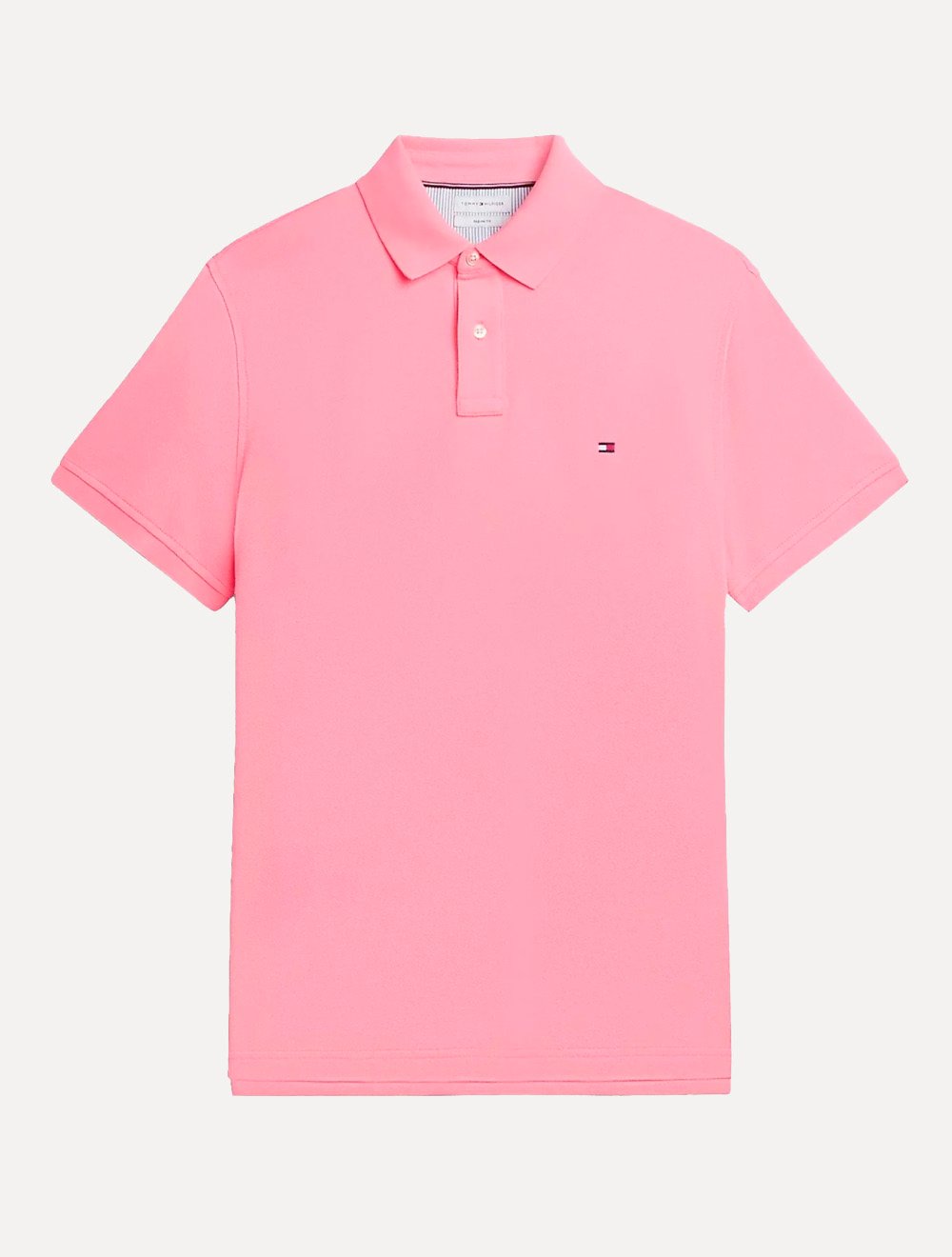Polo Tommy Hilfiger Masculina Regular Piquet 1985 Pink Claro