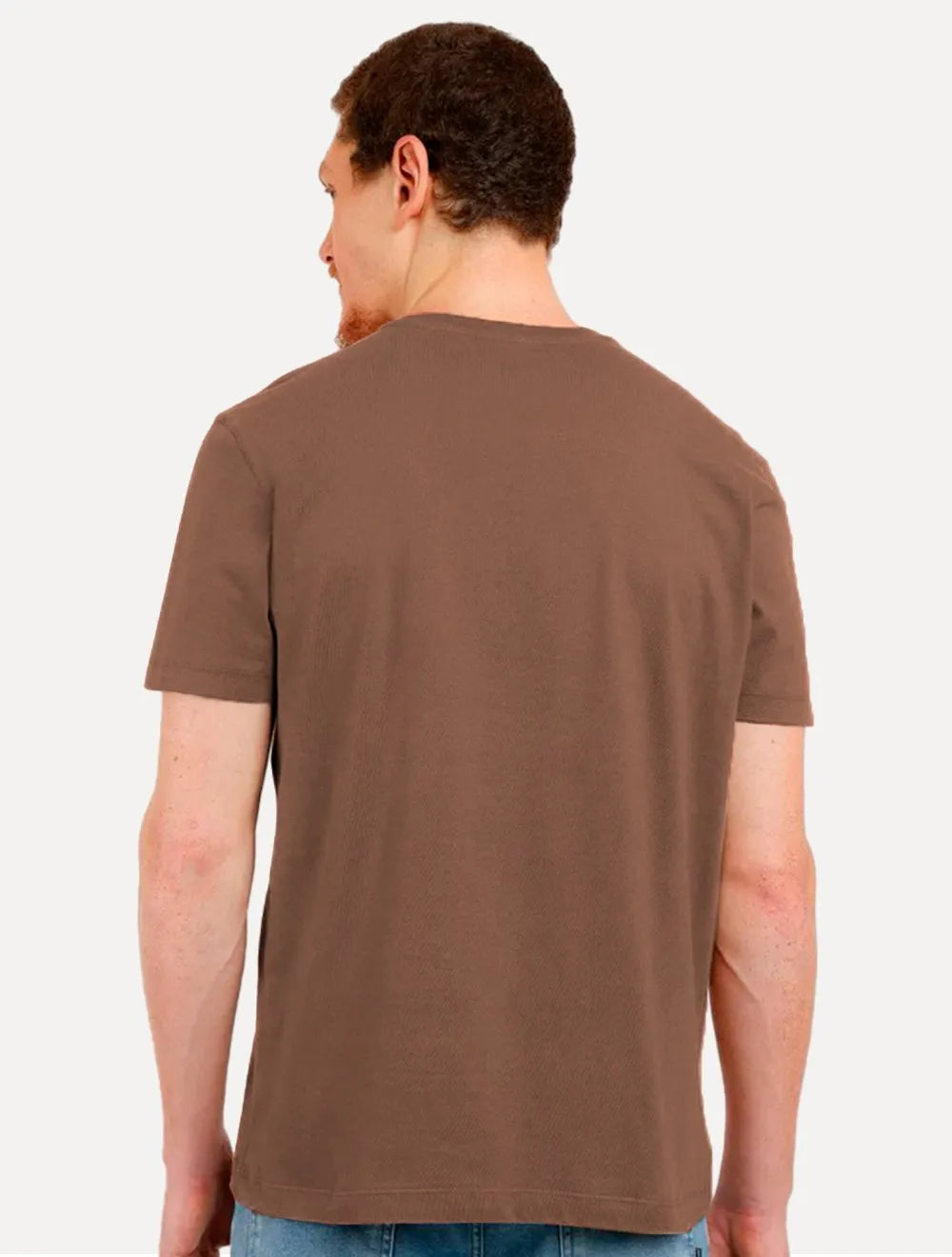 Camiseta Aramis Masculina Basic Lisa Marrom