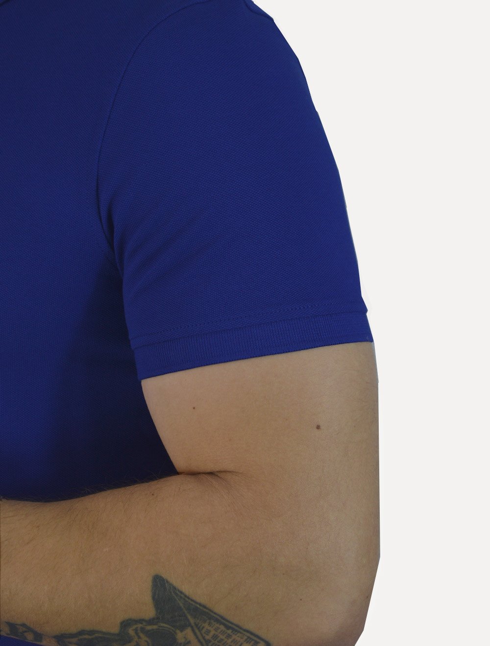 Polo Tommy Hilfiger Masculina Slim Piquet 1985 Azul Royal
