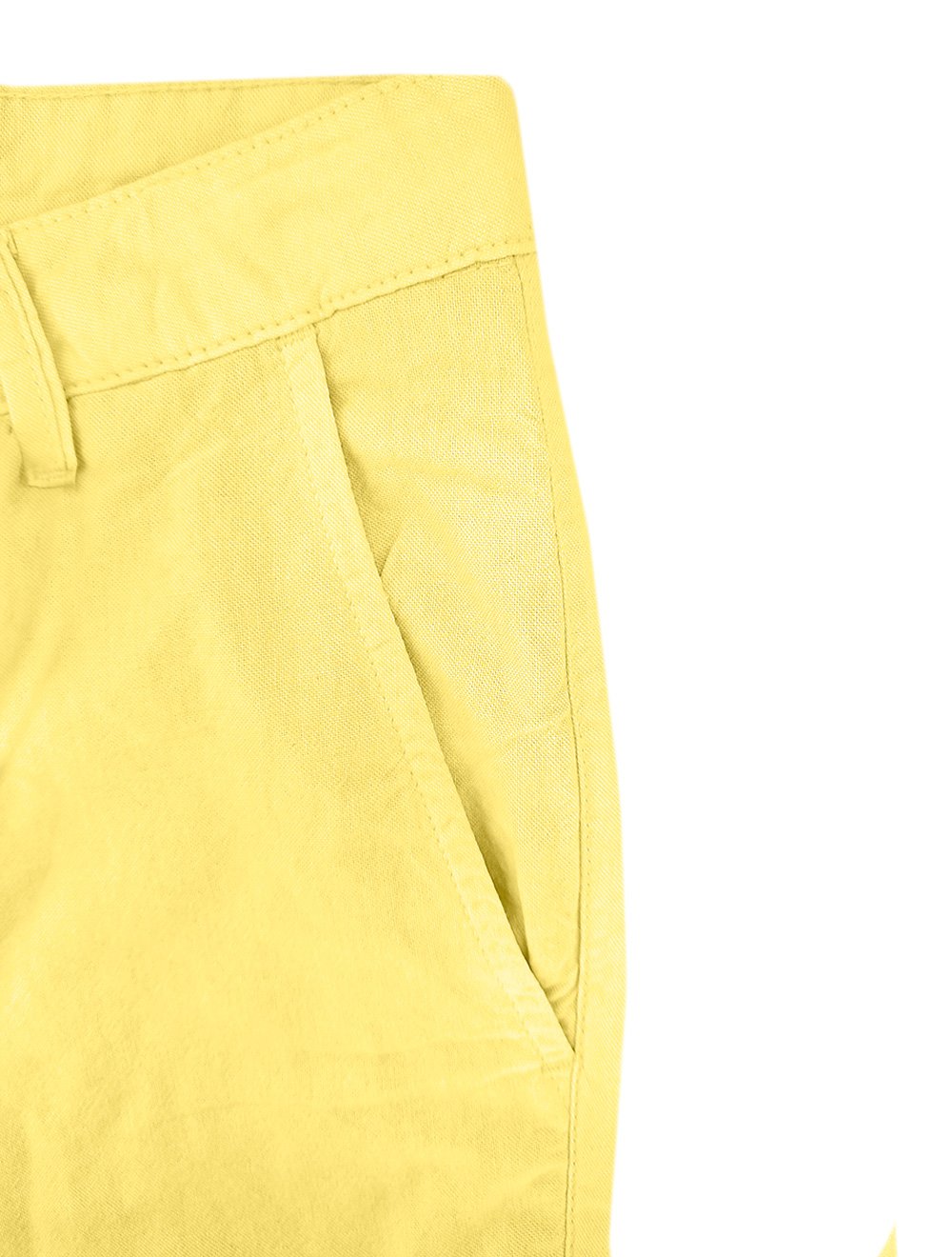 Bermuda Reserva Masculina Eco Viscose Lisa Amarela