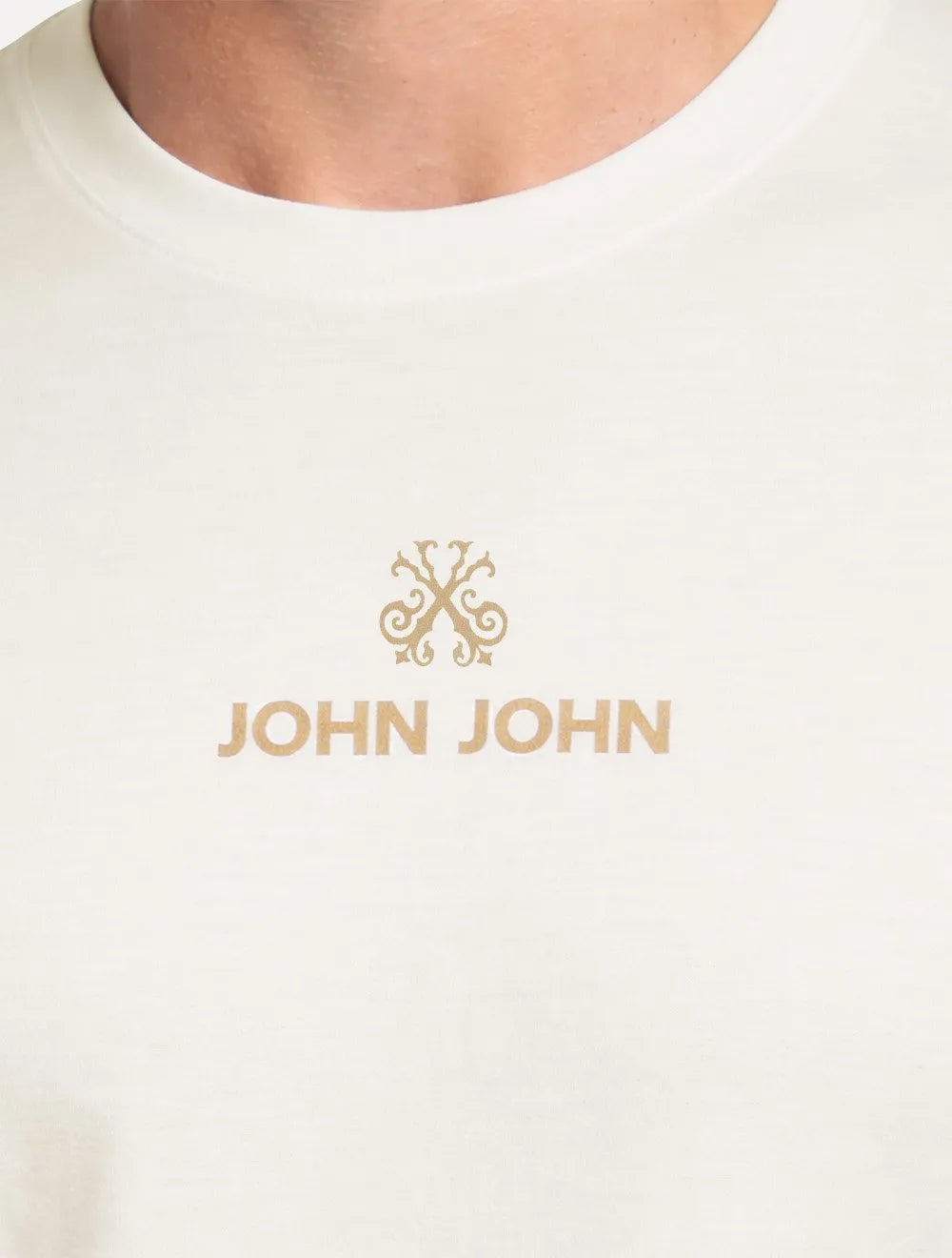 Camiseta John John Masculina Regular Fit Loft Off White