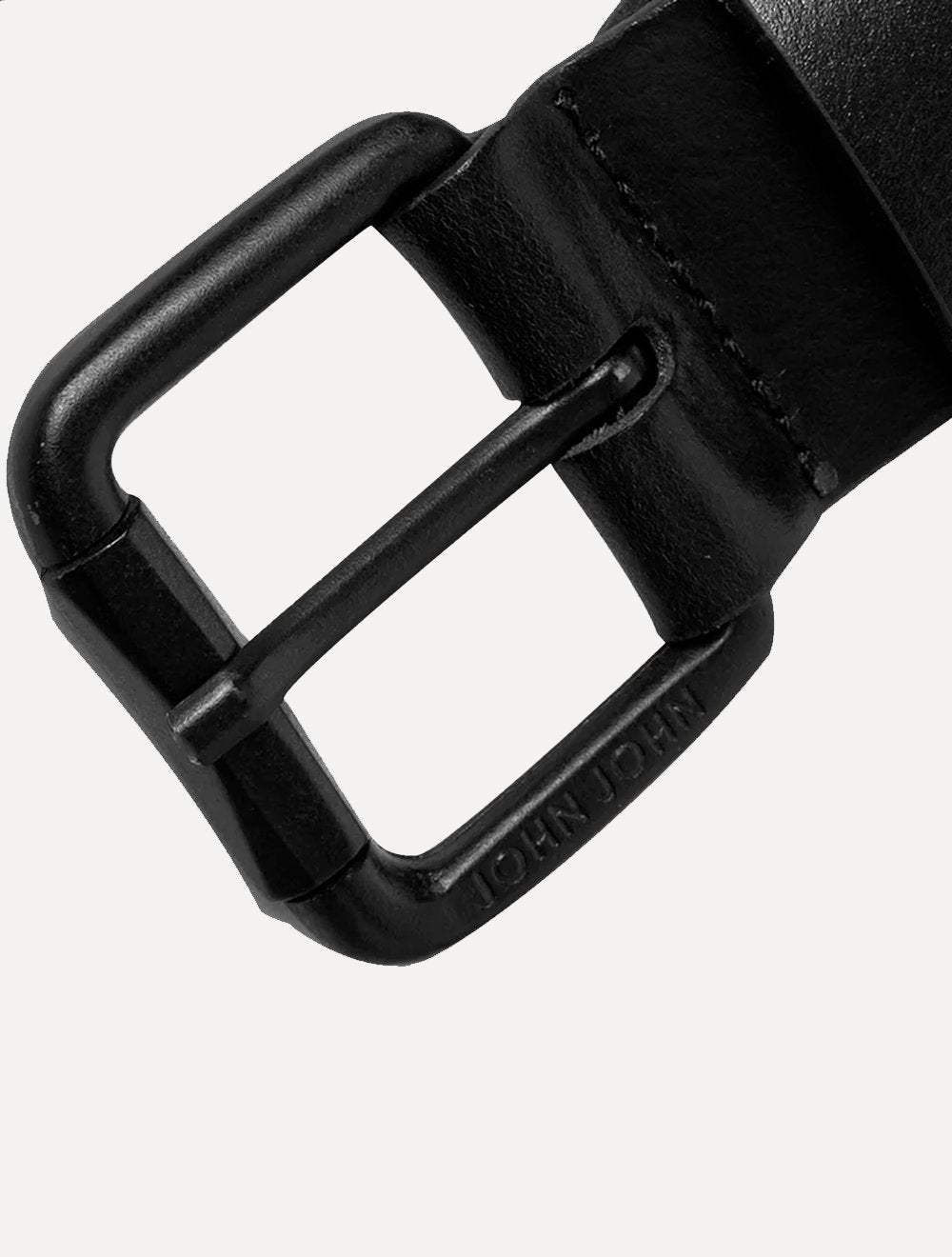 Cinto John John Masculino Couro Embossed Preto