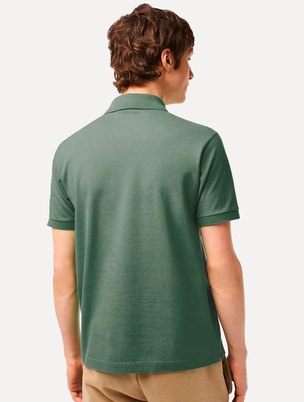 Polo Lacoste Masculina L.12.12 Forest Dark Verde