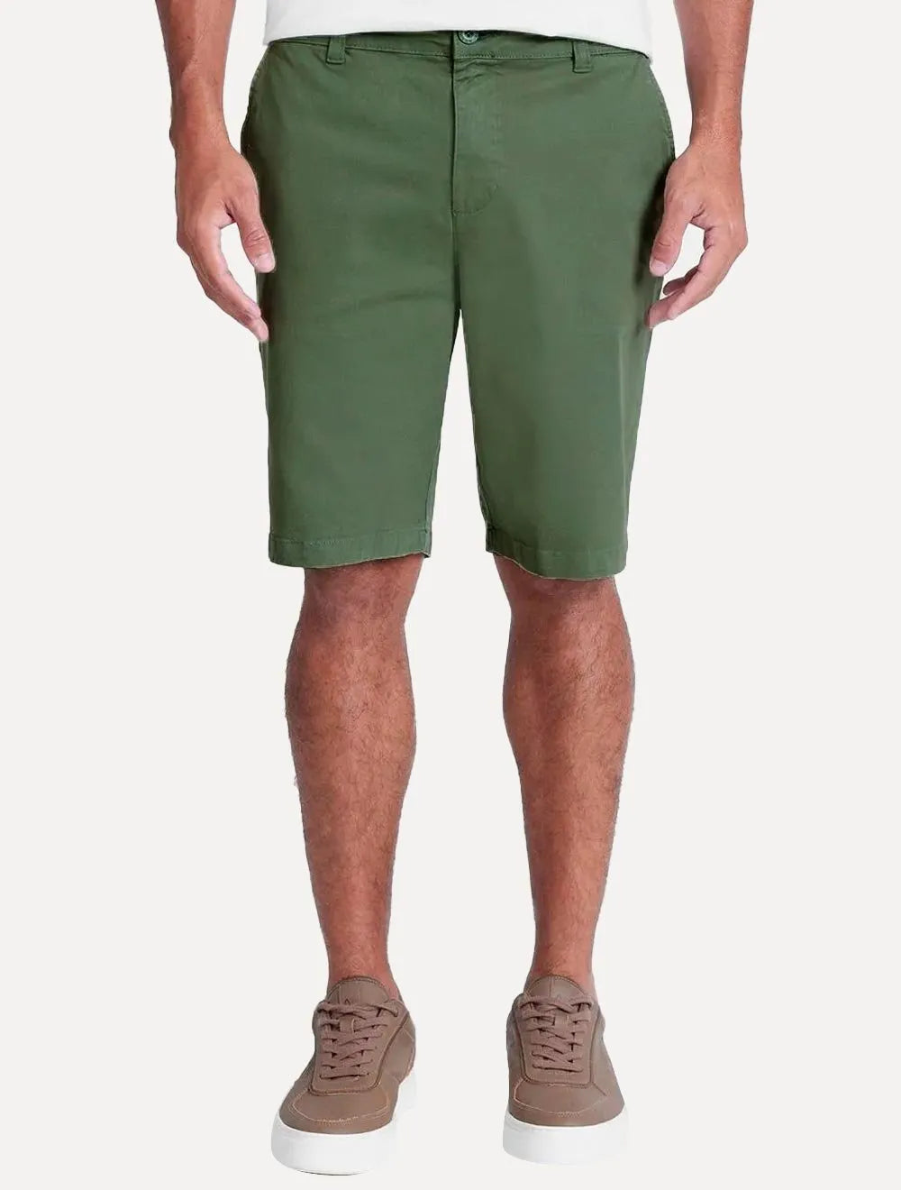 Bermuda Aramis Masculina Chino Cotton Sarja Verde Sálvia