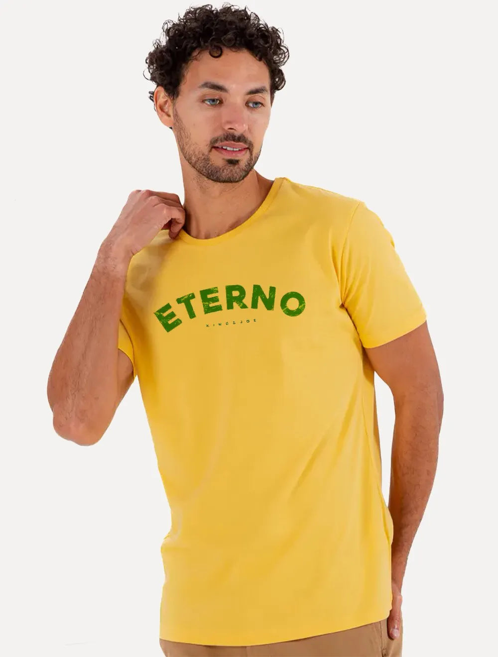 Camiseta King & Joe Masculina Slim Eterno 10 Amarela