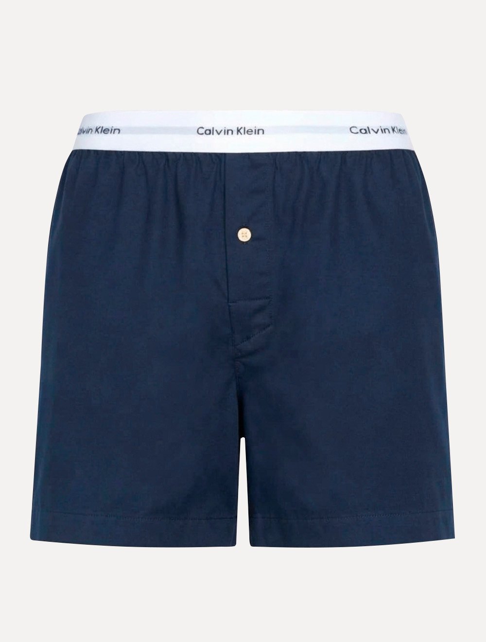 Cueca Calvin Klein Samba Canção New Logo Tricoline Azul Marinho
