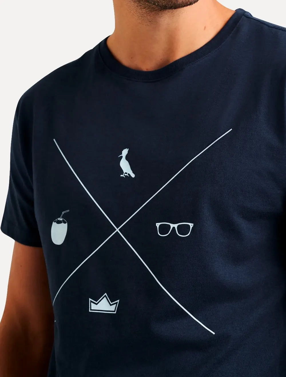 Camiseta Reserva Masculina A Maior Tardezinha Azul Marinho