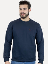Moletom Levis Masculino Crewneck Original Batwing Azul Marinho