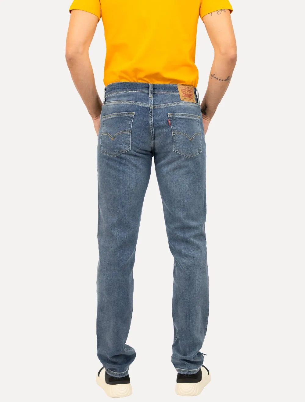 Calça Levis Jeans Masculina 511 Slim Stretch Matte Blue Médio