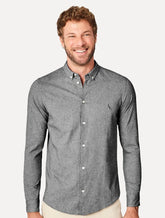 Camisa Reserva Masculina Oxford Color Icon Preto Mescla