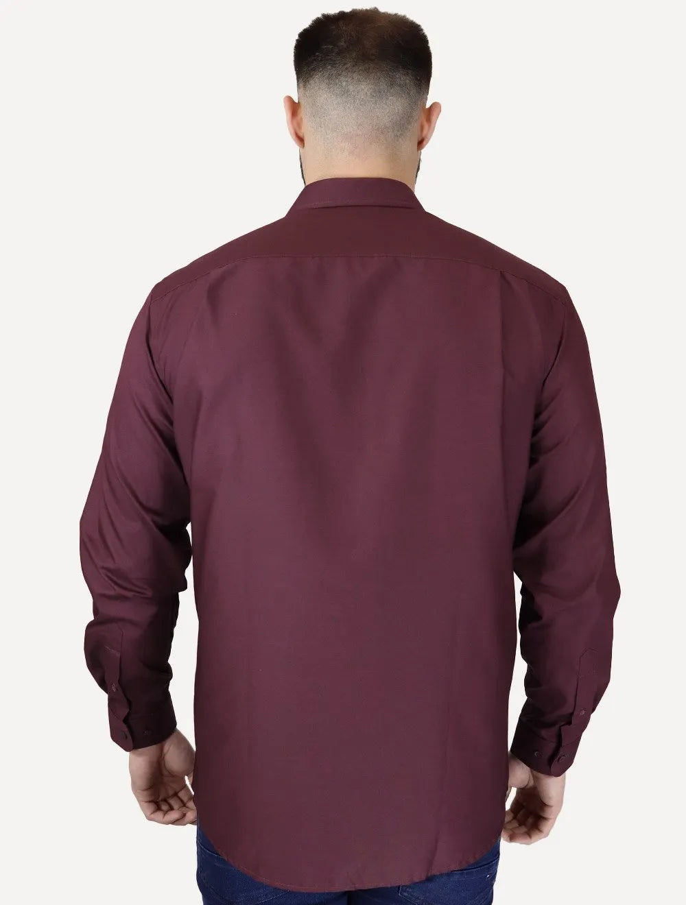 Camisa Dudalina Masculina Comfort Tricoline Lisa Roxa