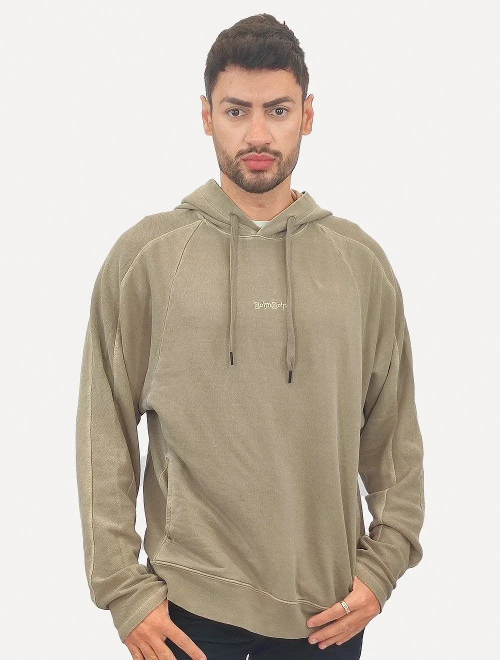 Moletom John John Masculino Regular Hoodie Riviera Stoned Cáqui