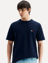 Camiseta Tommy Hilfiger Masculina Flag Relaxed Fit Azul Marinho