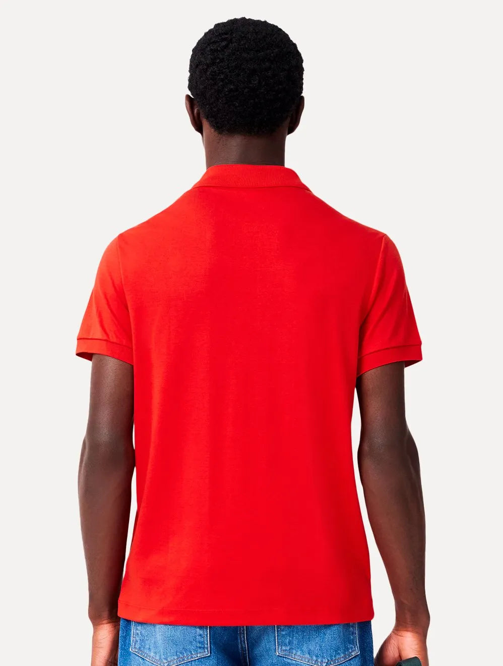 Polo Lacoste Masculina Malha Regular Fit Light Pima Cotton Vermelha