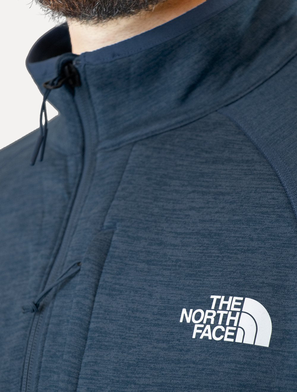 Blusa The North Face Masculina Fleece Canyonlands Half Zip Azul Escuro Mescla