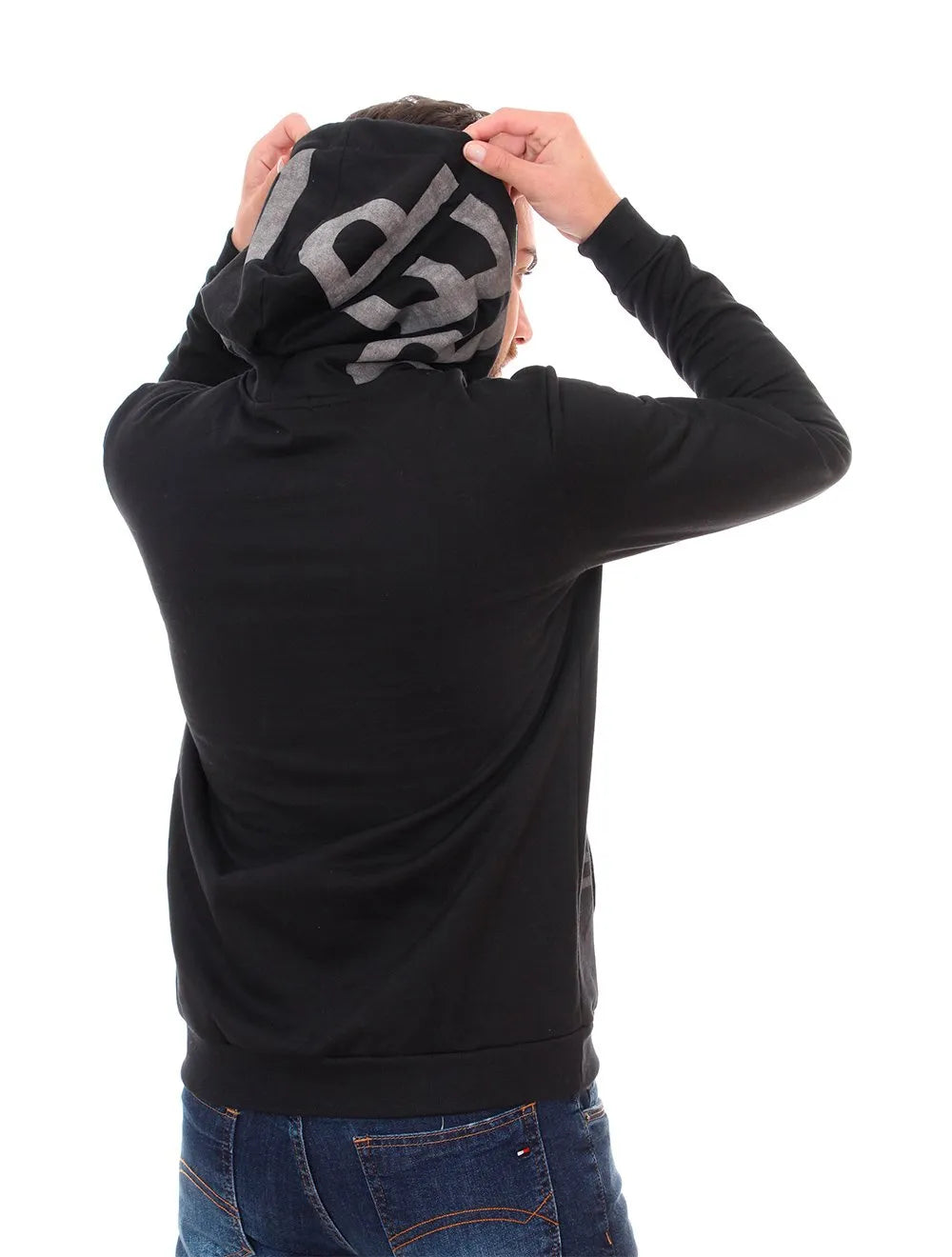 Moletom Replay Masculino Hoodie Eight One Preto
