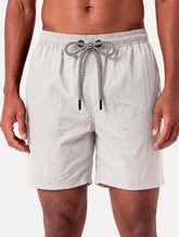 Short Aramis Masculino D'Água Elastico Logo Cinza Claro