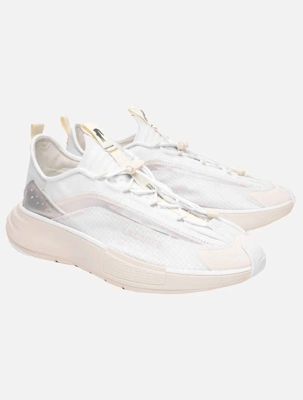 Tênis Lacoste Masculino Odyssa Lite Nylon Wht/Off Wht Branco