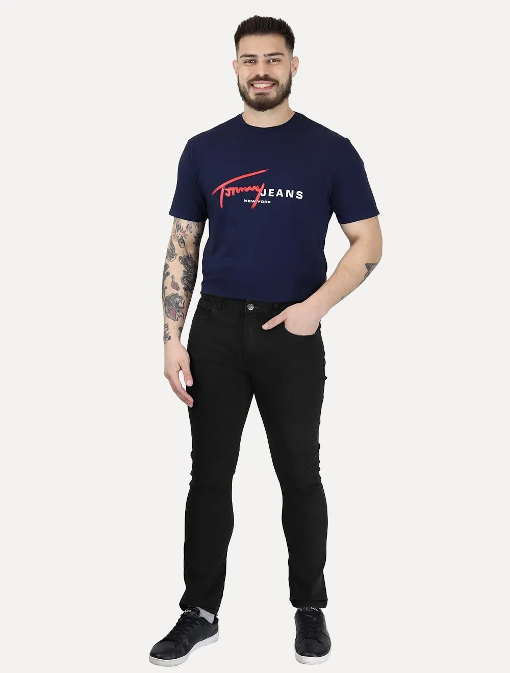 Calça John John Jeans Masculina Skinny Low Omaha Black Escuro
