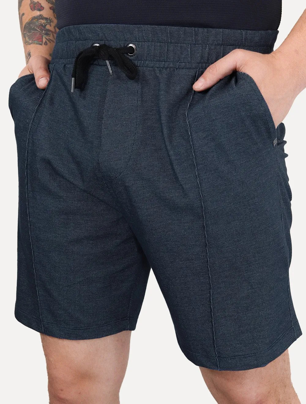 Bermuda Reserva Masculina Piquet Vegas Friso Azul Marinho
