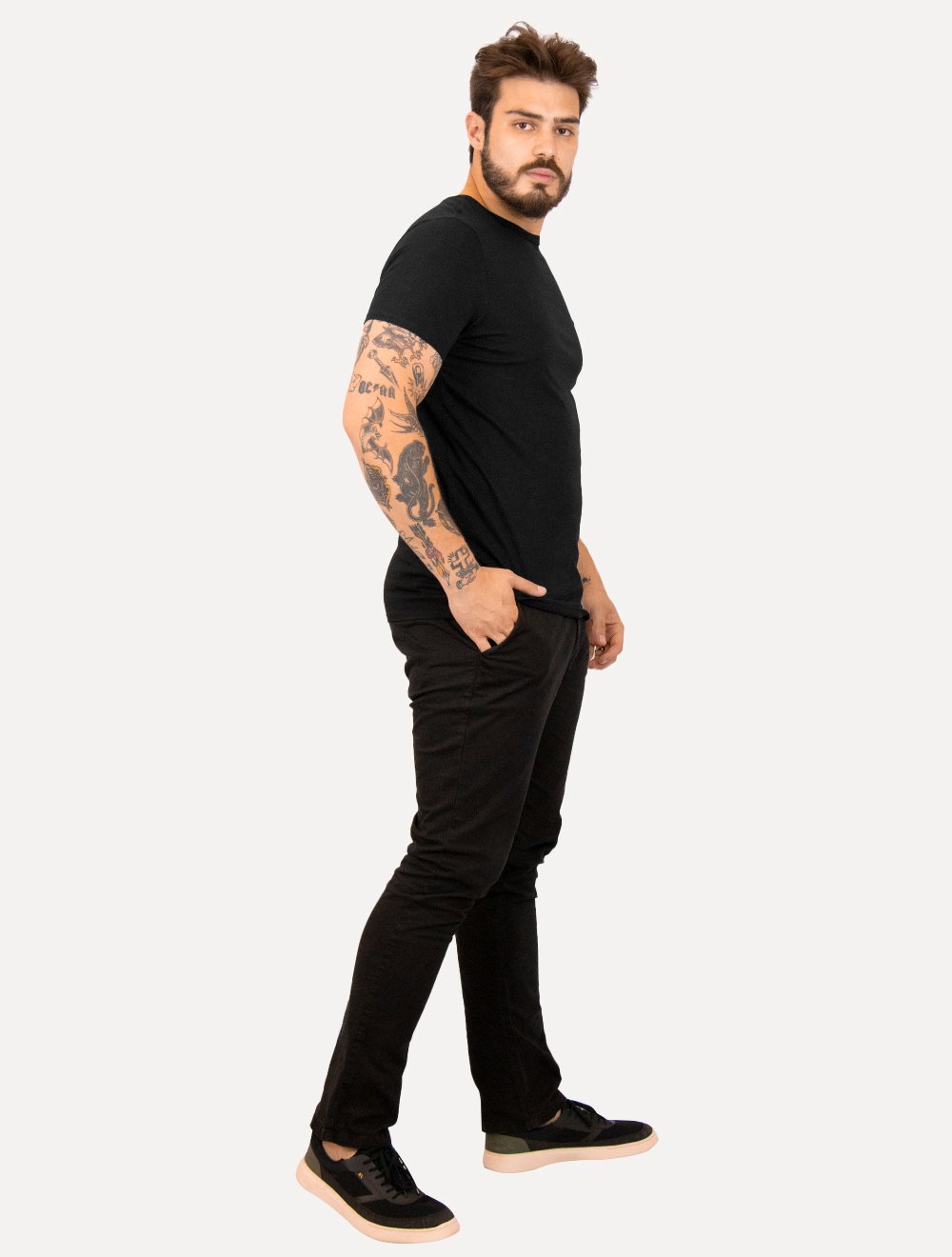 Camiseta Lacoste | Masculina Jersey Pima Preta