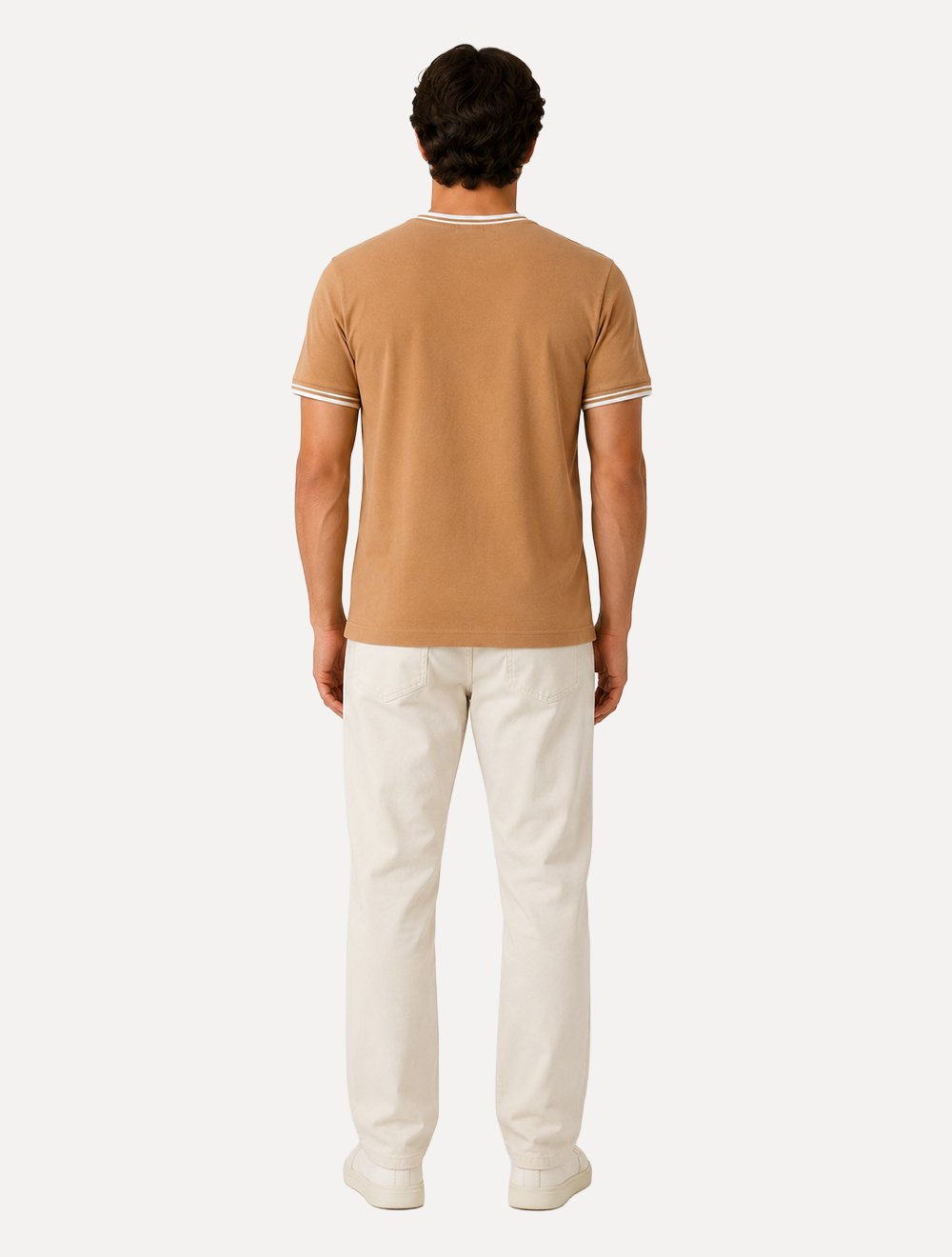 Camiseta King & Joe Masculina Premium Cotton Sport Laranja Claro