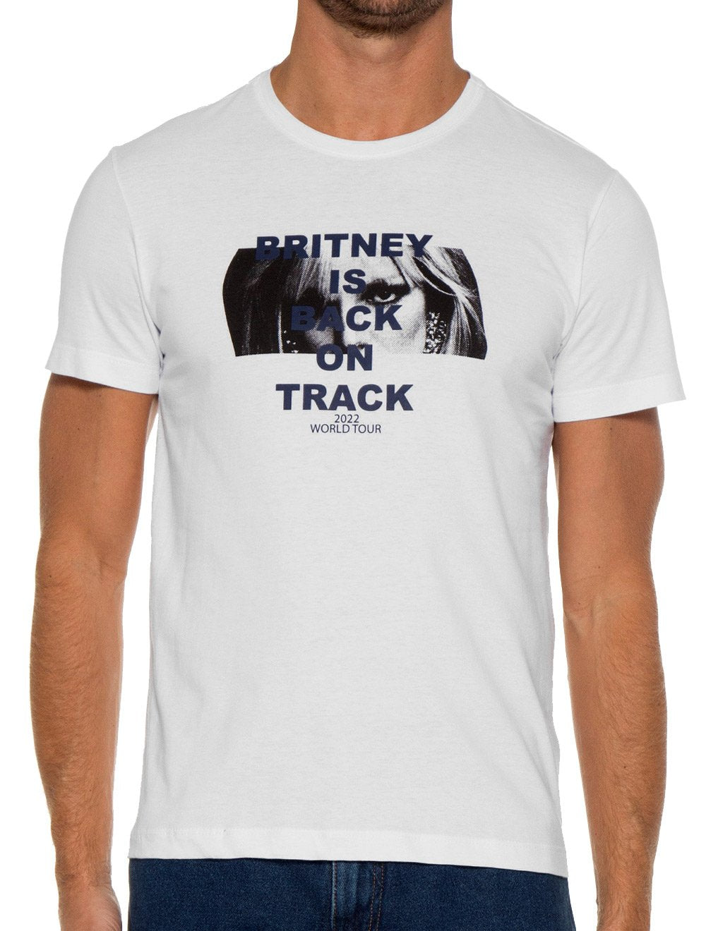 Camiseta Sergio K Masculina Brit. Is Back Branca
