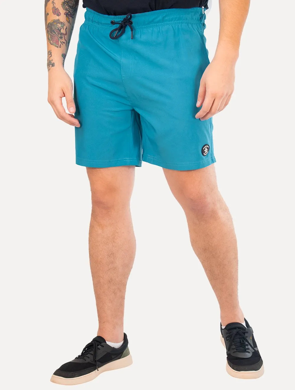Short Original Penguin Masculino D'Água Logo Patch Azul