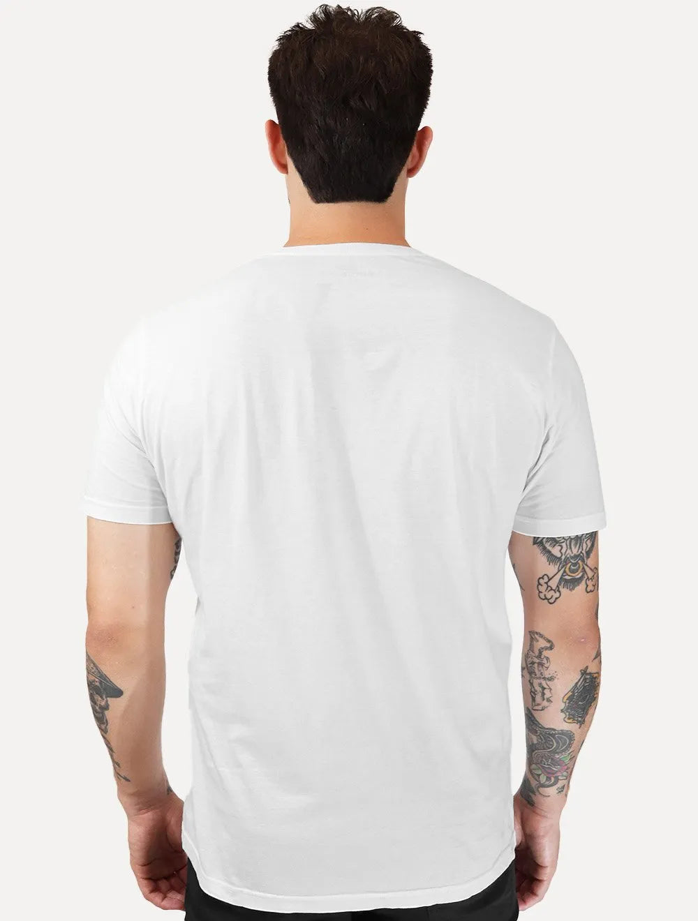 Camiseta King & Joe Masculina Pima Touch New Arrivals Logo Peito Branca