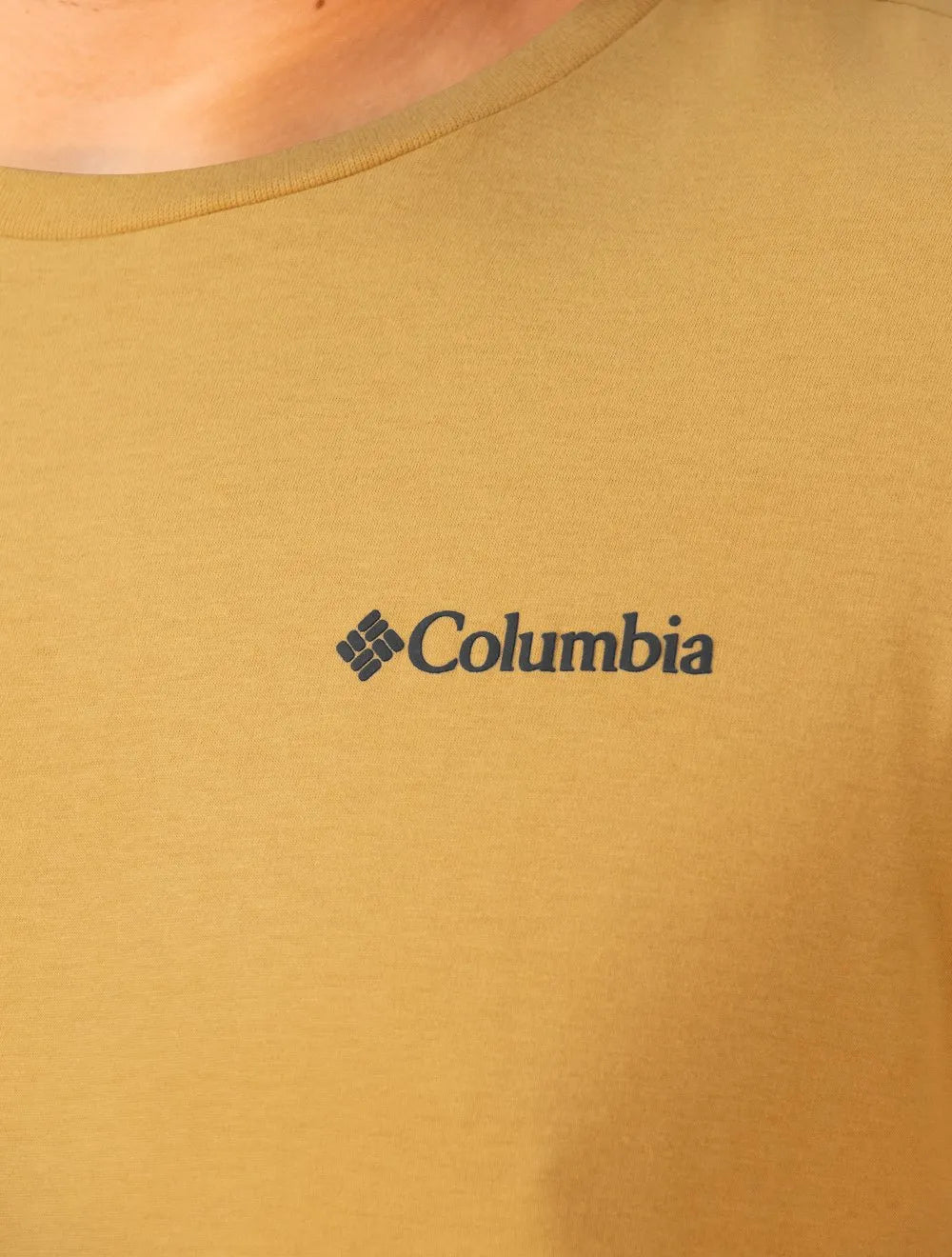 Camiseta Columbia Masculina Basic Dark Logo Amarela