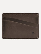 Carteira Aramis Masculina Porta Cartão Couro Basic Marrom Café