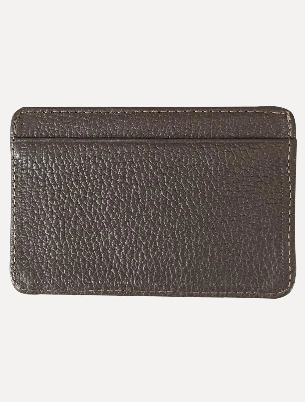 Carteira Calvin Klein Jeans Porta Cartão Couro CKJ Floater Queima Marrom Café