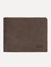 Carteira Levis Masculina Batwing Logo Flat Bifold Marrom