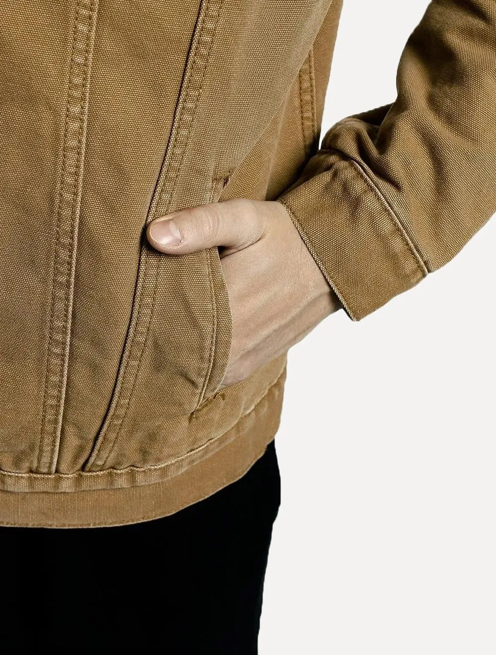 Jaqueta Jeans Levis Masculina Sherpa Trucker Marrom