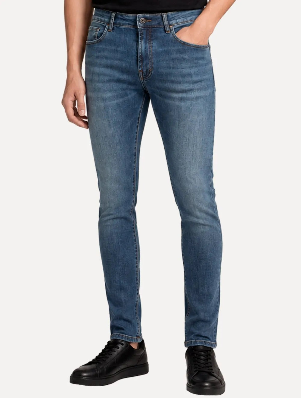 Calça John John Jeans Masculina Skinny Sarajevo Azul Médio