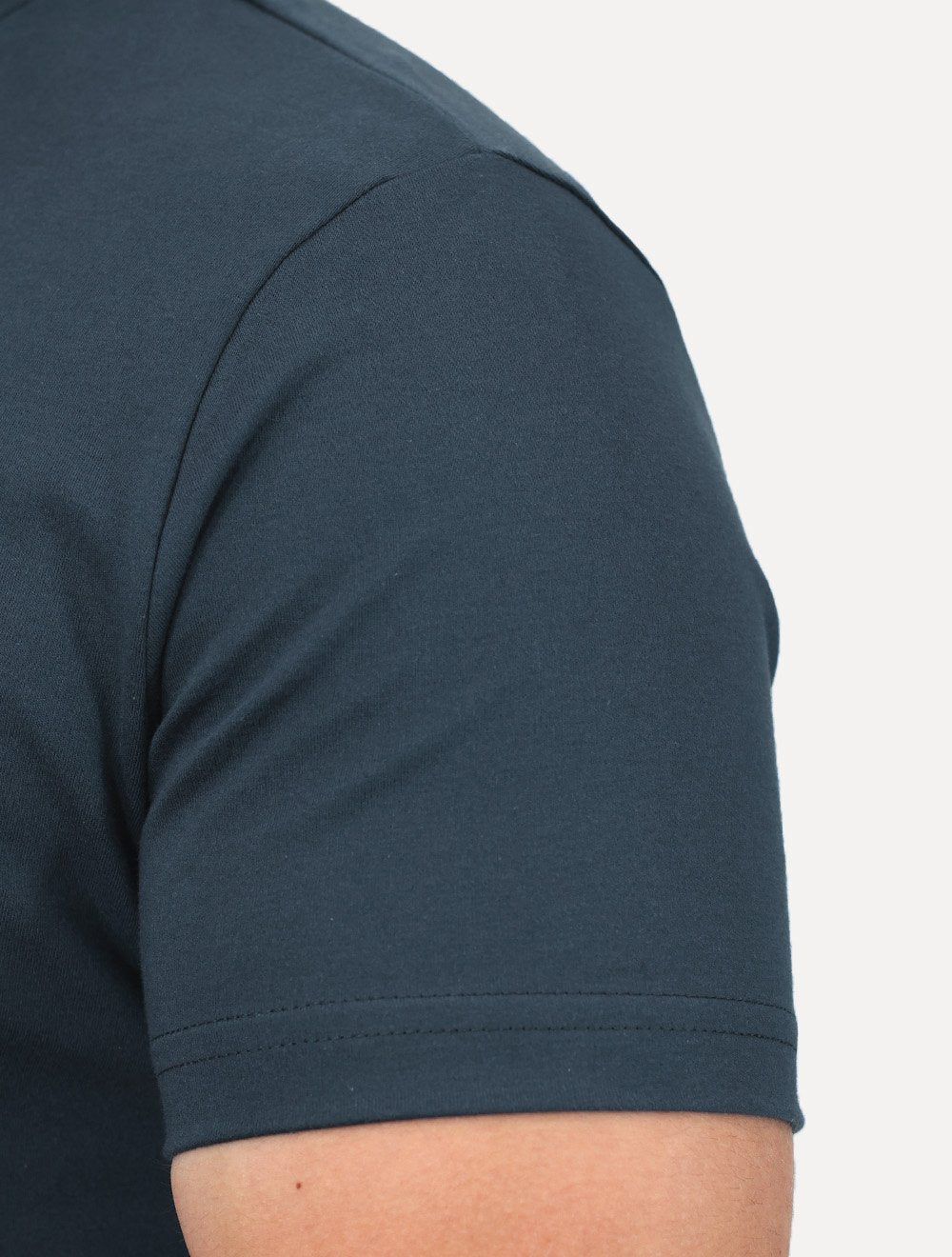 Camiseta King & Joe Premium Suedine Egípcio Logo Azul Marinho