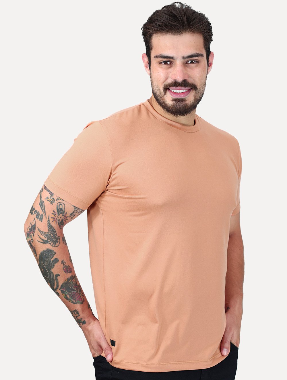 Camiseta King & Joe Travel Pack Tech Anti Odor Salmão