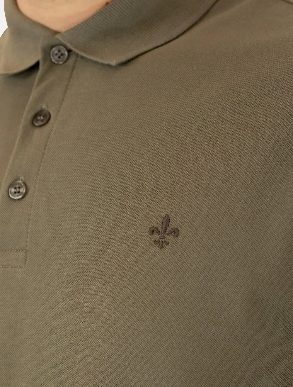 Polo Dudalina Essentials Básica Marrom Claro