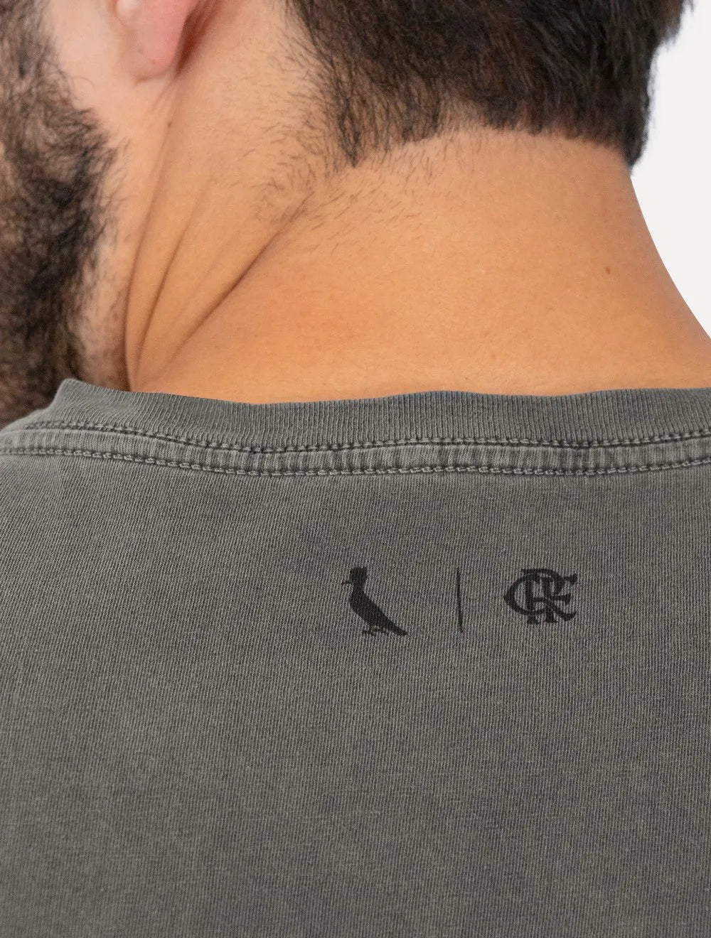 Camiseta Reserva Masculina Sempre Hei De Ser Fla Stoned Chumbo