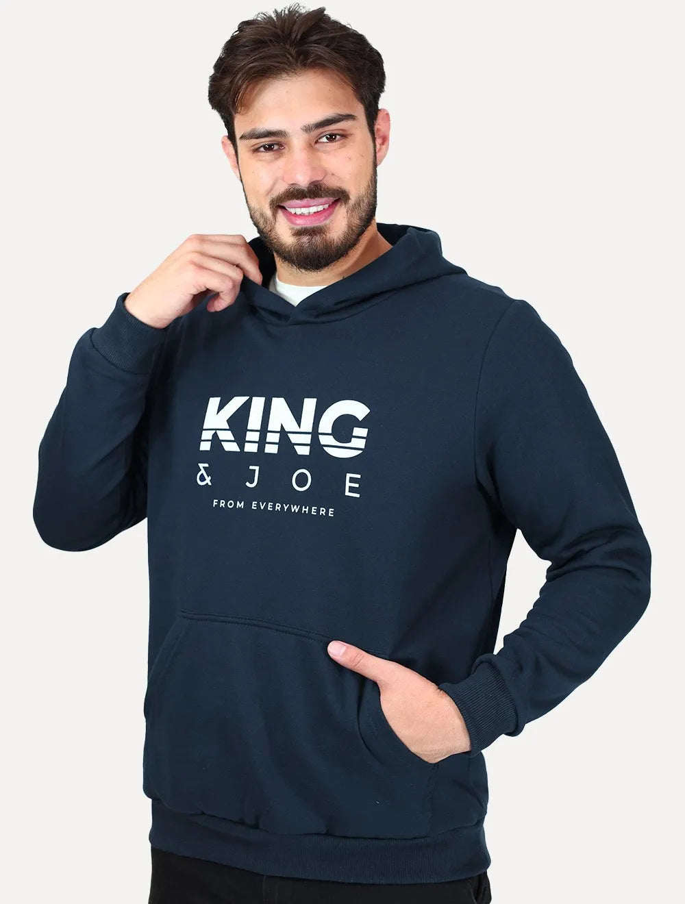 Blusão King & Joe Masculino Moletom Capuz From Everywhere Azul Marinho