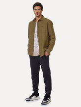 Calça John John Moletom Masculina Embossed Taupe Azul Marinho