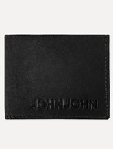 Carteira John John Masculina Couro Basic Down Logo Preta
