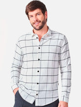Camisa Reserva Masculina Xadrez Speedy Check Off-White
