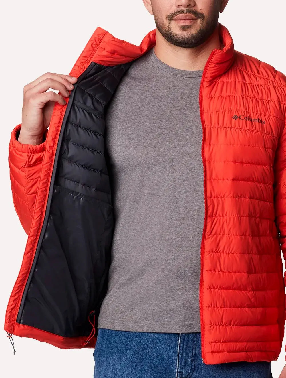 Jaqueta Columbia Masculina Silver Falls Vermelha Coral