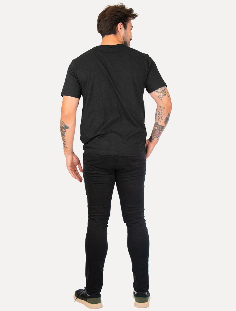Camiseta John John Masculina Regular New Divided Preta