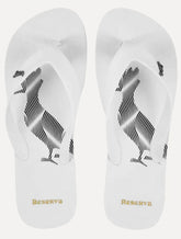 Chinelo Reserva Masculino Go Pica-pau Blur Distortion Lines Branco
