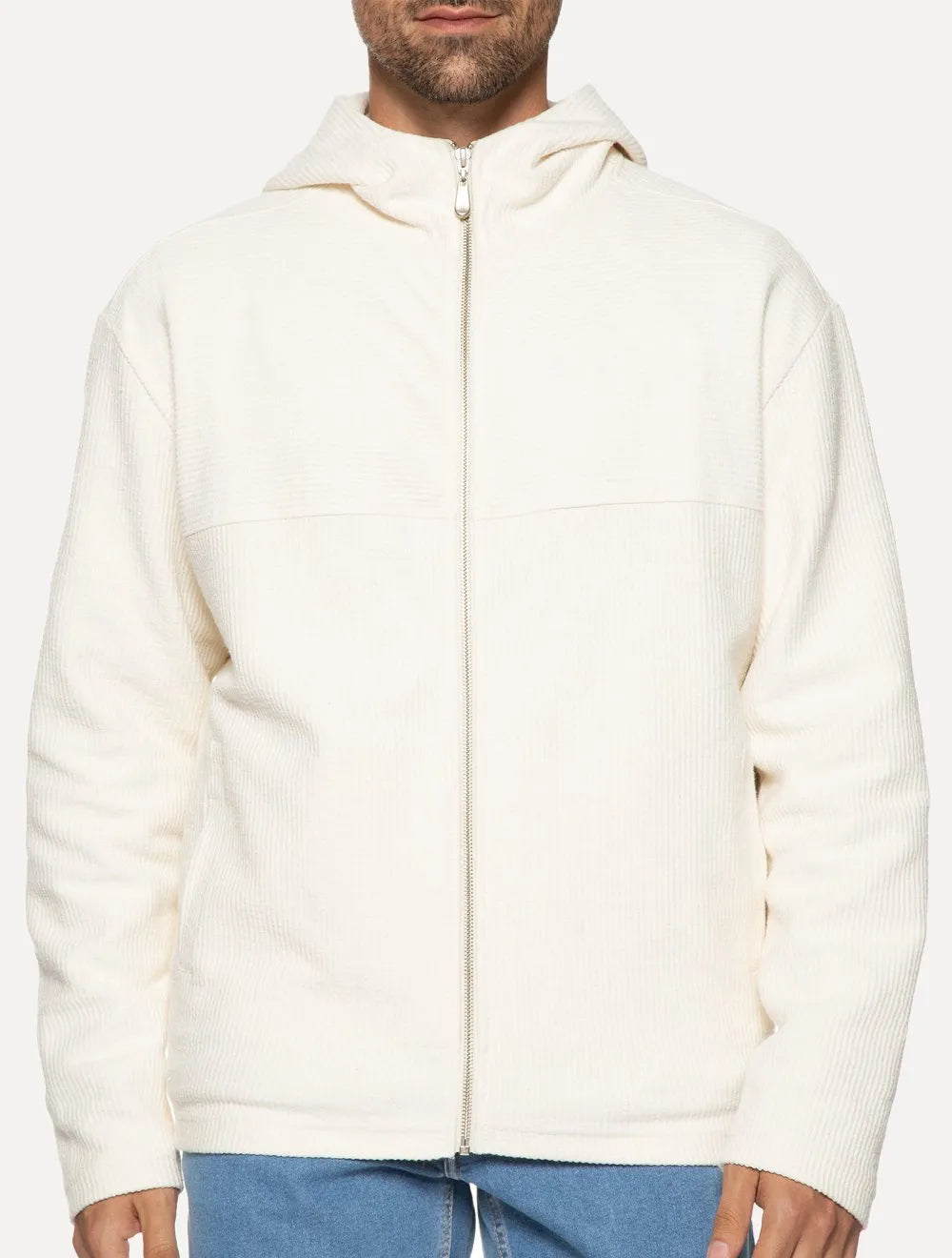 Blusa Osklen Masculina Hoodie Soft Fuzz Off-White
