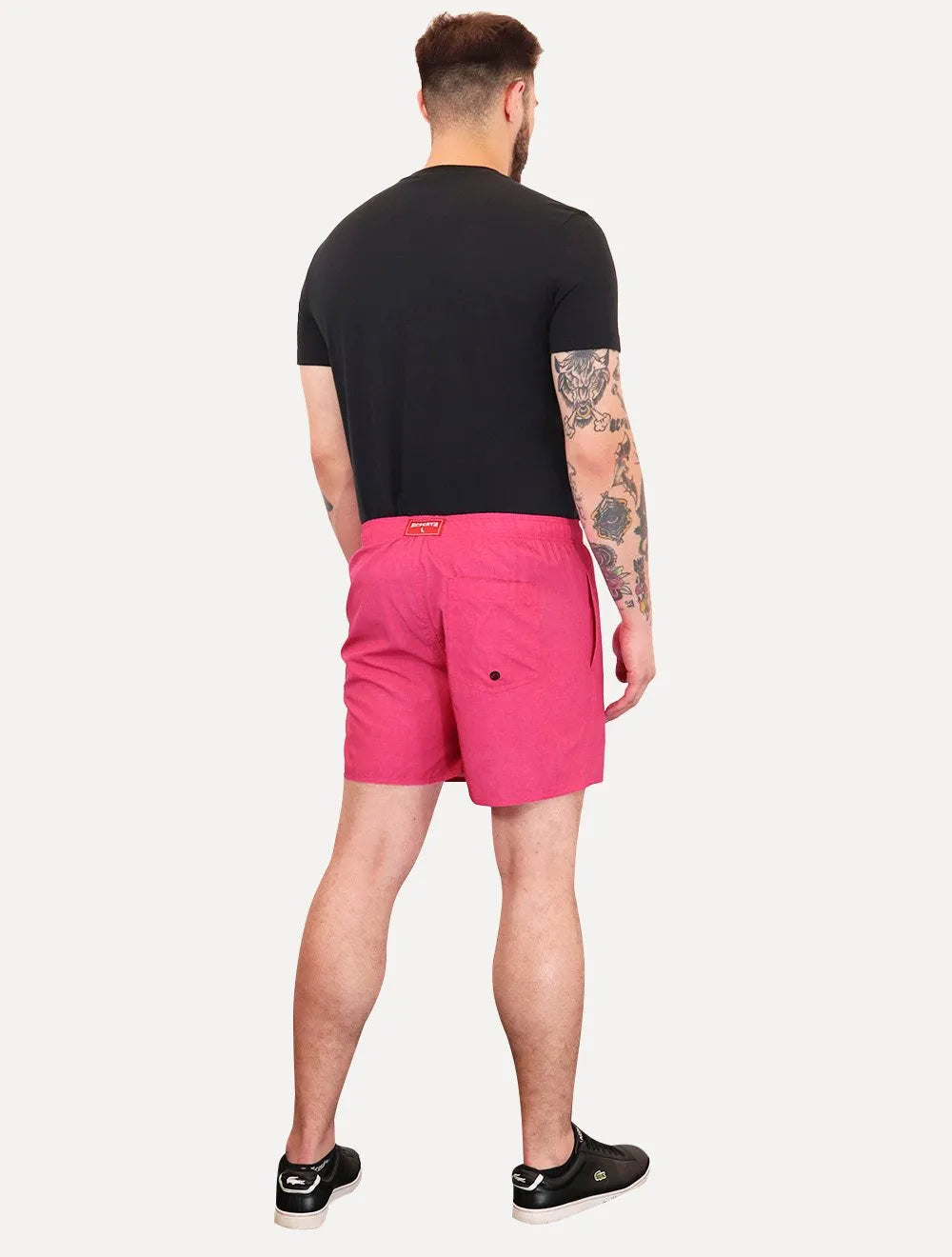 Short Reserva Masculino Beachwear Basico Textura Rosa